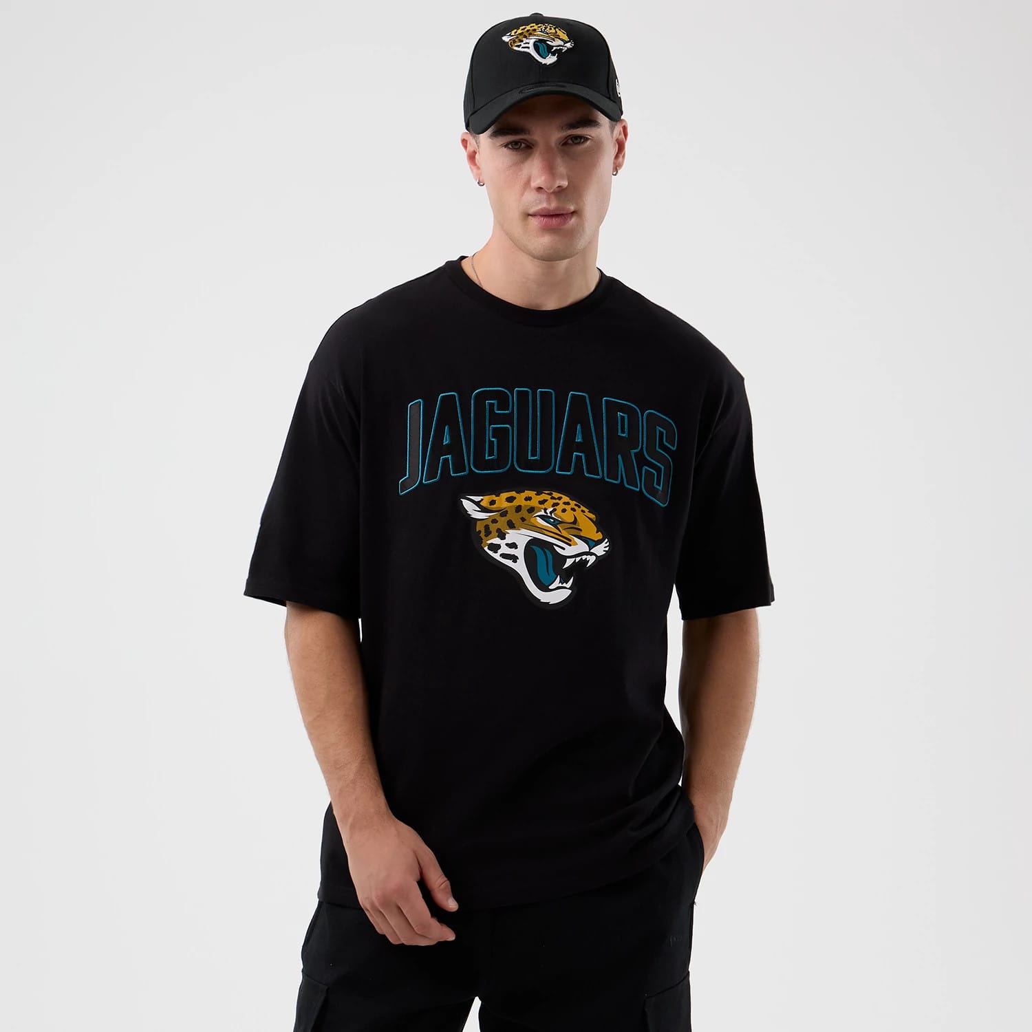 Jacksonville Jaguars NFL International Series Games Black Oversized T-Shirt-kentox