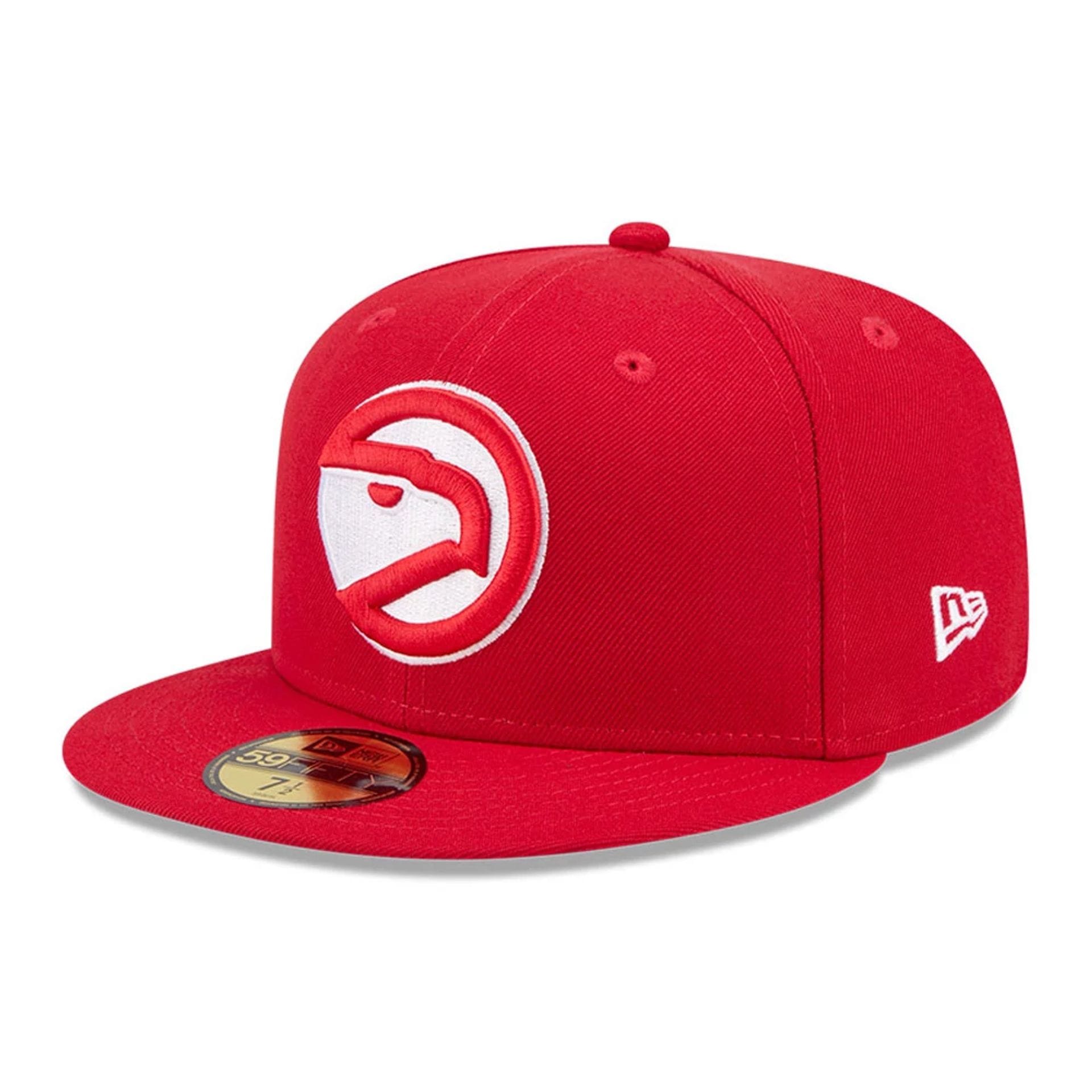 Atlanta Hawks NBA Hardwood Classic Red 59FIFTY Fitted Cap-kentox