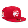 Atlanta Hawks NBA Hardwood Classic Red 59FIFTY Fitted Cap-kentox