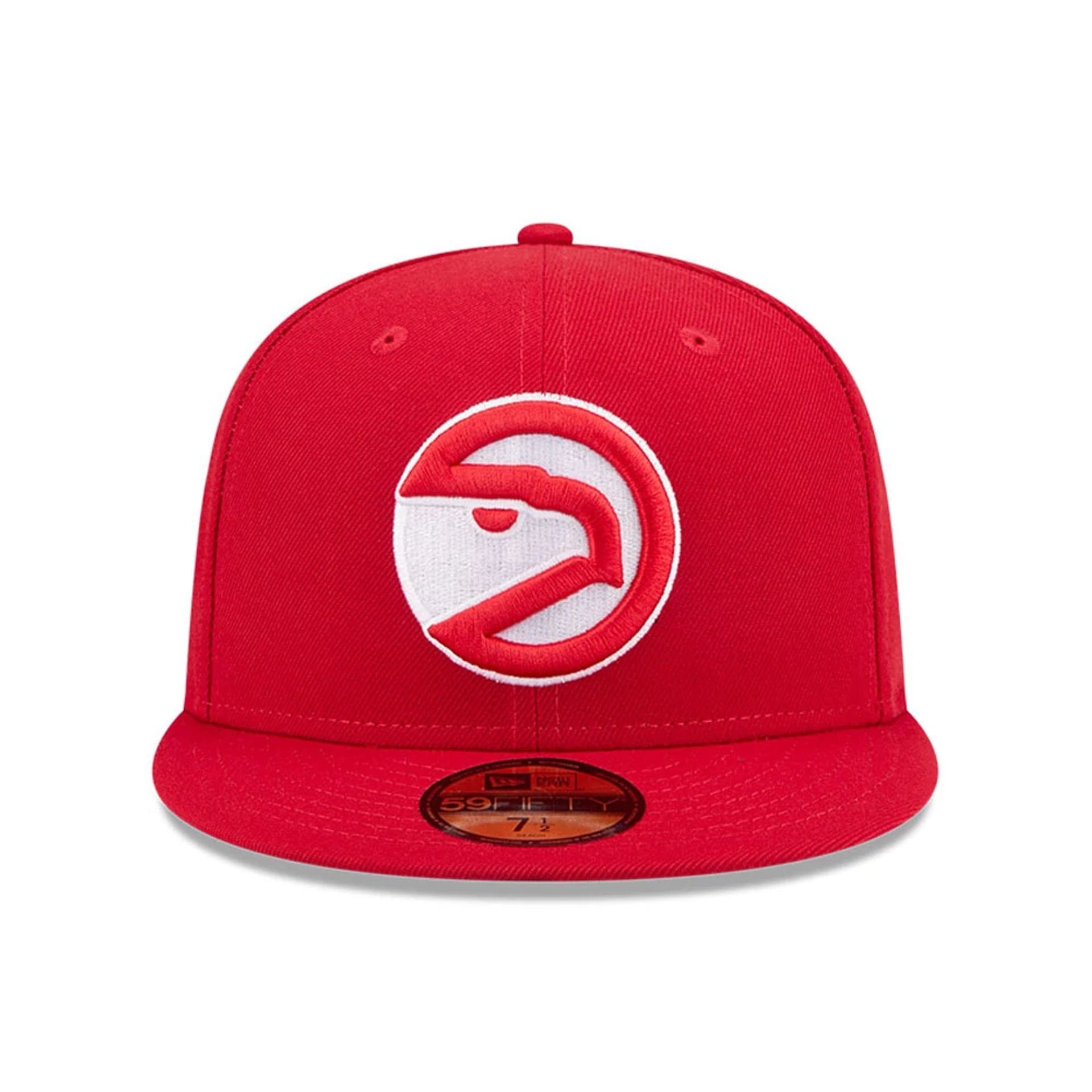 Atlanta Hawks NBA Hardwood Classic Red 59FIFTY Fitted Cap-kentox