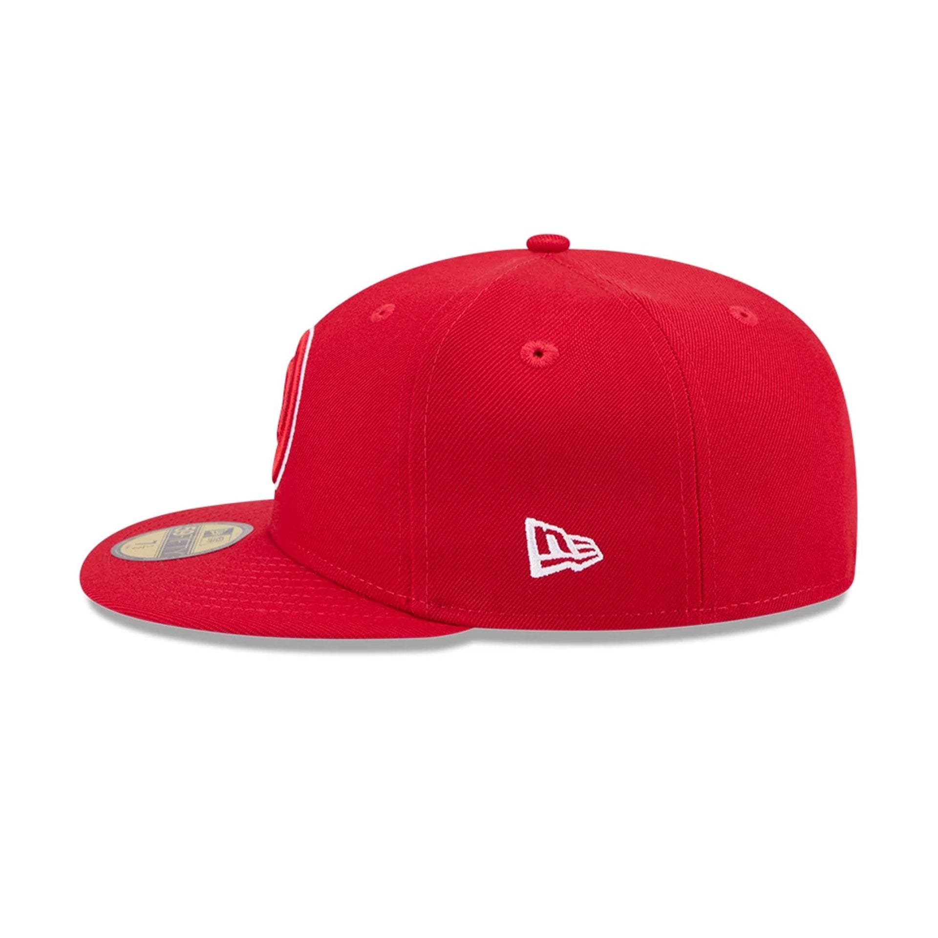 Atlanta Hawks NBA Hardwood Classic Red 59FIFTY Fitted Cap-kentox
