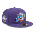 Utah Jazz NBA Hardwood Classic Dark Purple 59FIFTY Fitted Cap-kentox