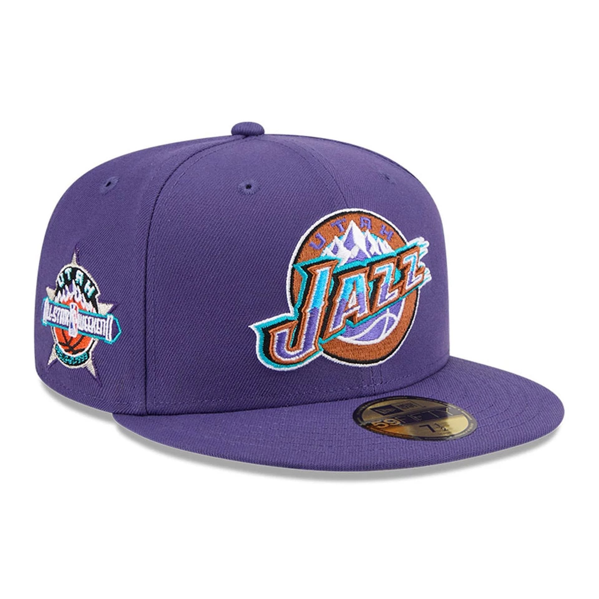 Utah Jazz NBA Hardwood Classic Dark Purple 59FIFTY Fitted Cap-kentox