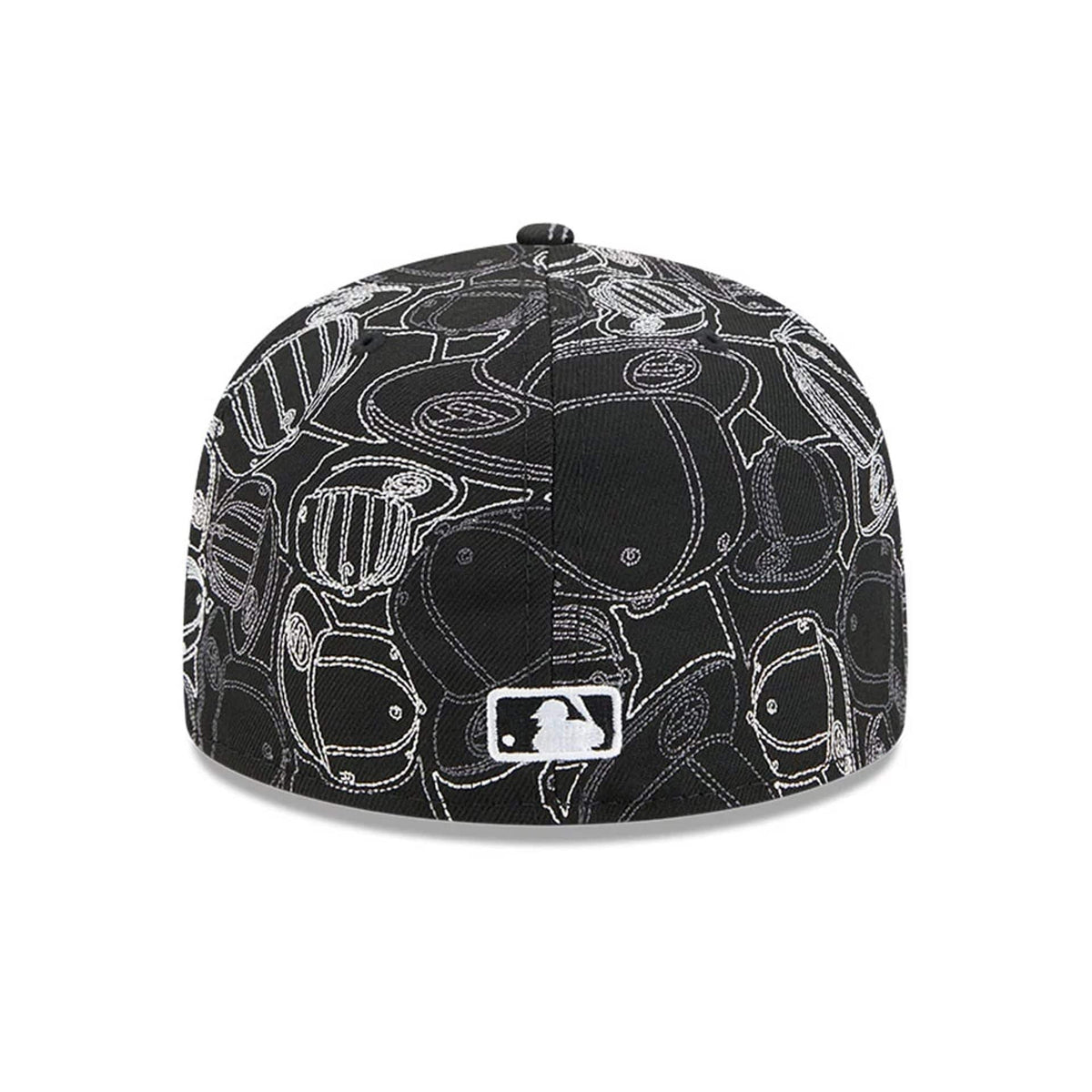 Atlanta Braves MLB Cap Scramble Black 59FIFTY Fitted Cap-kentox