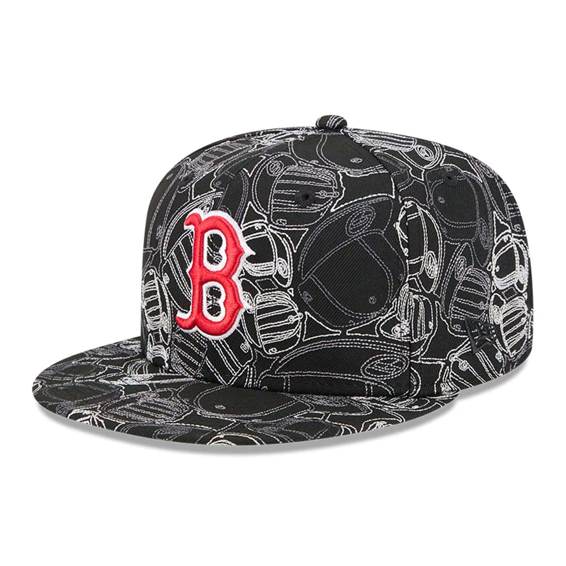 Boston Red Sox MLB Cap Scramble Black 59FIFTY Fitted Cap-kentox