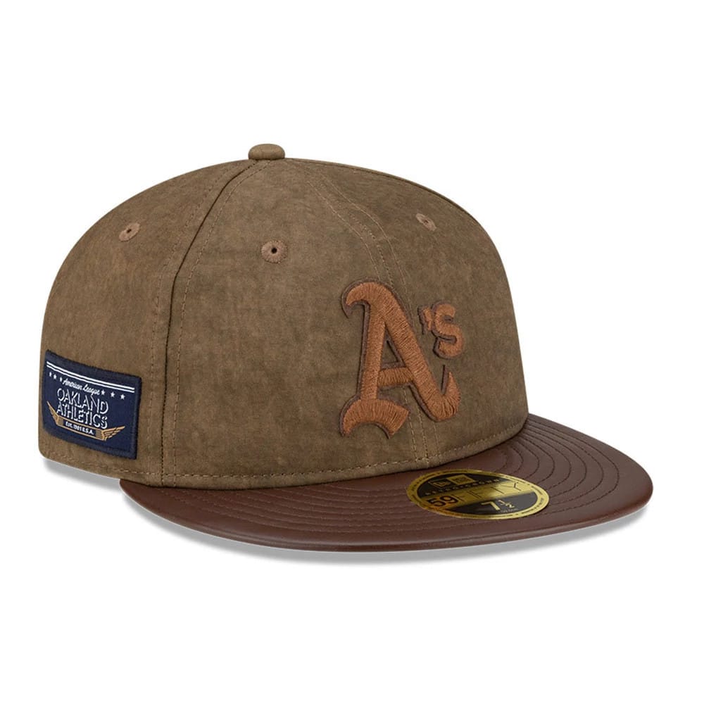 Oakland Athletics MLB Open Brown Retro Crown 59FIFTY Fitted Cap-kentox