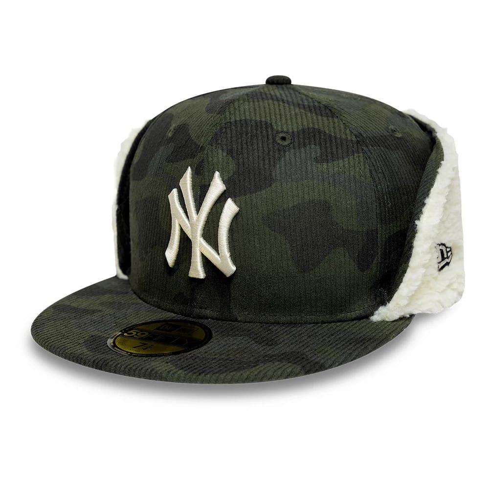New York Yankees MLB Cord Green Downflap 59FIFTY Fitted Cap-kentox