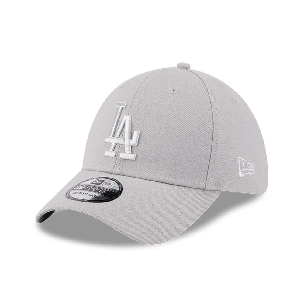 LA Dodgers MLB Metallic Grey 39THIRTY Stretch Fit Cap-kentox