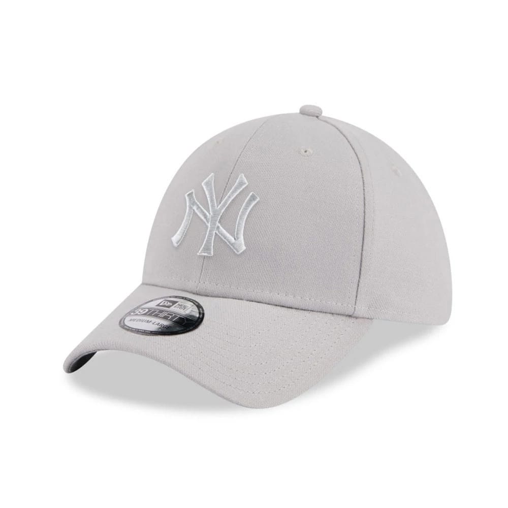 New York Yankees MLB Metallic Grey 39THIRTY Stretch Fit Cap-kentox