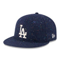 LA Dodgers MLB Speckled Wool Open Blue Retro Crown 9FIFTY Adjustable Cap-kentox