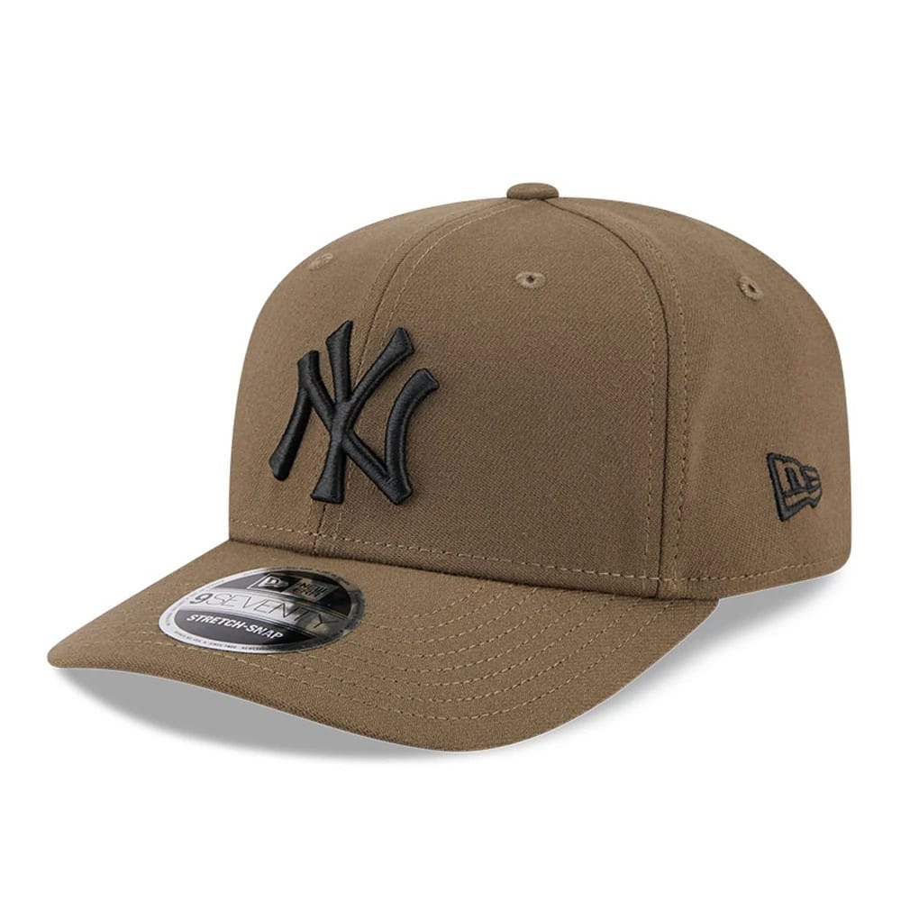 New York Yankees MLB Brown 9SEVENTY Stretch Snap Adjustable Cap-kentox