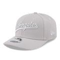 LA Dodgers MLB Script Grey 9SEVENTY Stretch Snap Adjustable Cap-kentox