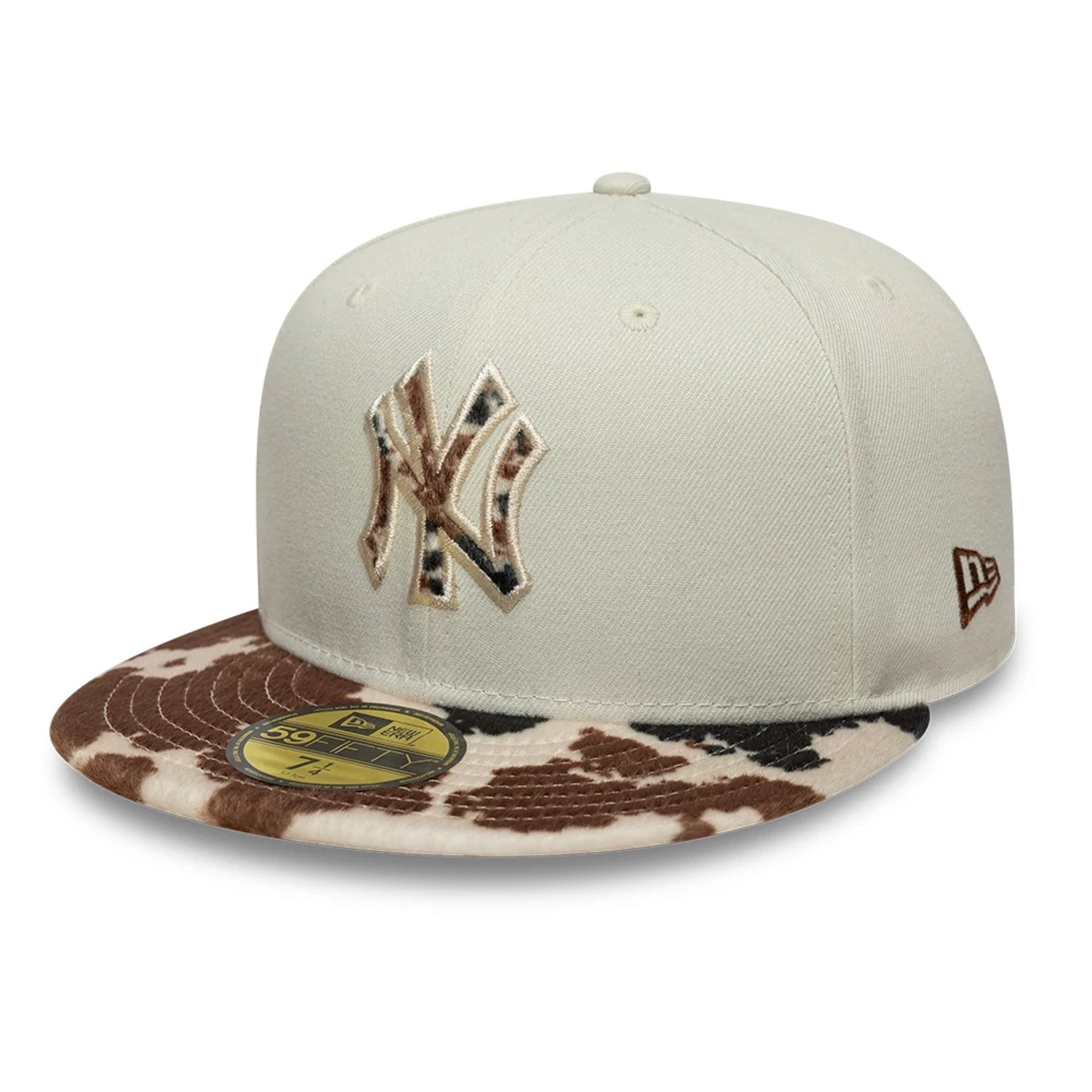 New York Yankees Animal Print Beige 59FIFTY Fitted Cap-kentox