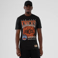 New York Knicks NBA Hardwood Classic Black T-Shirt-kentox