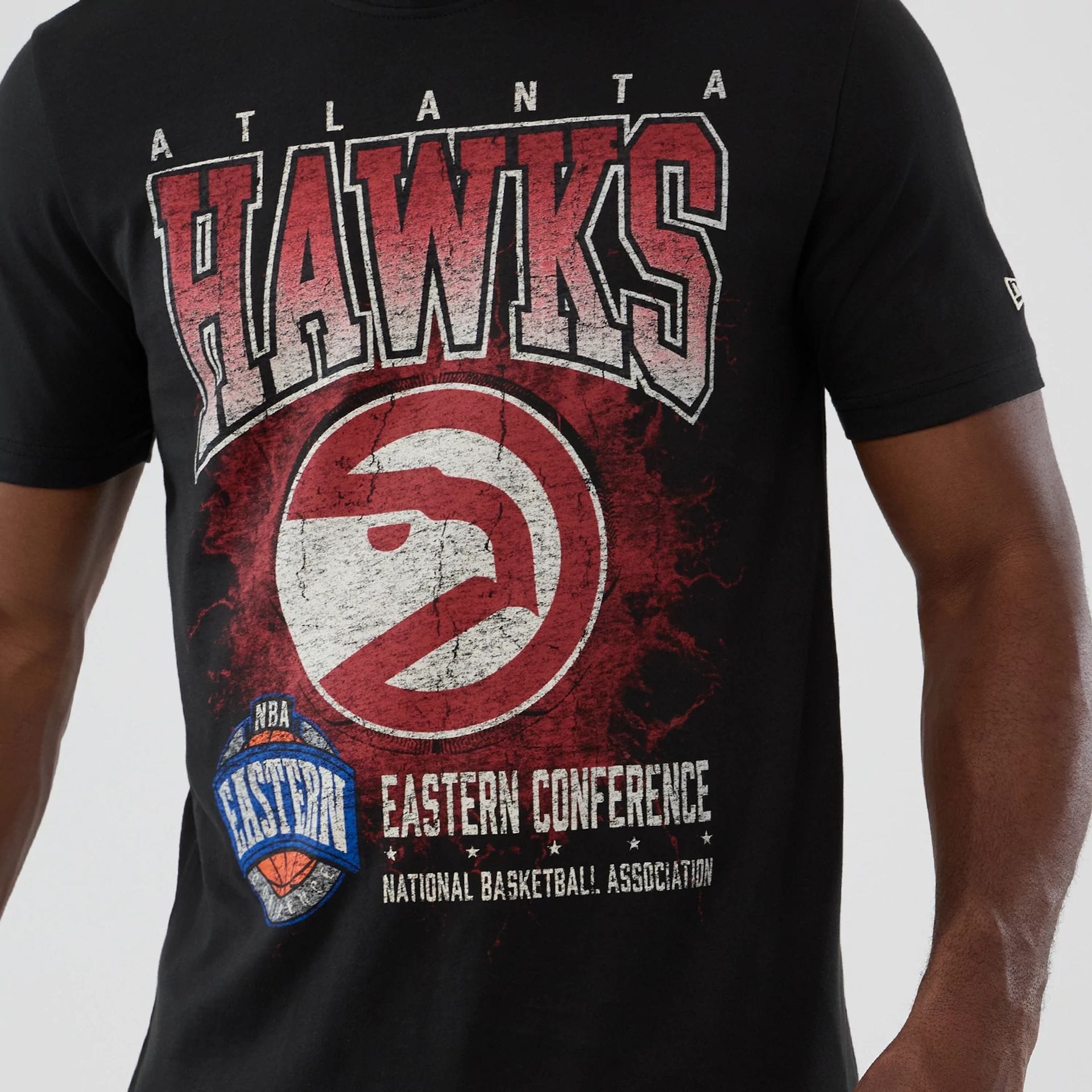 Atlanta Hawks NBA Hardwood Classic Black T-Shirt-kentox