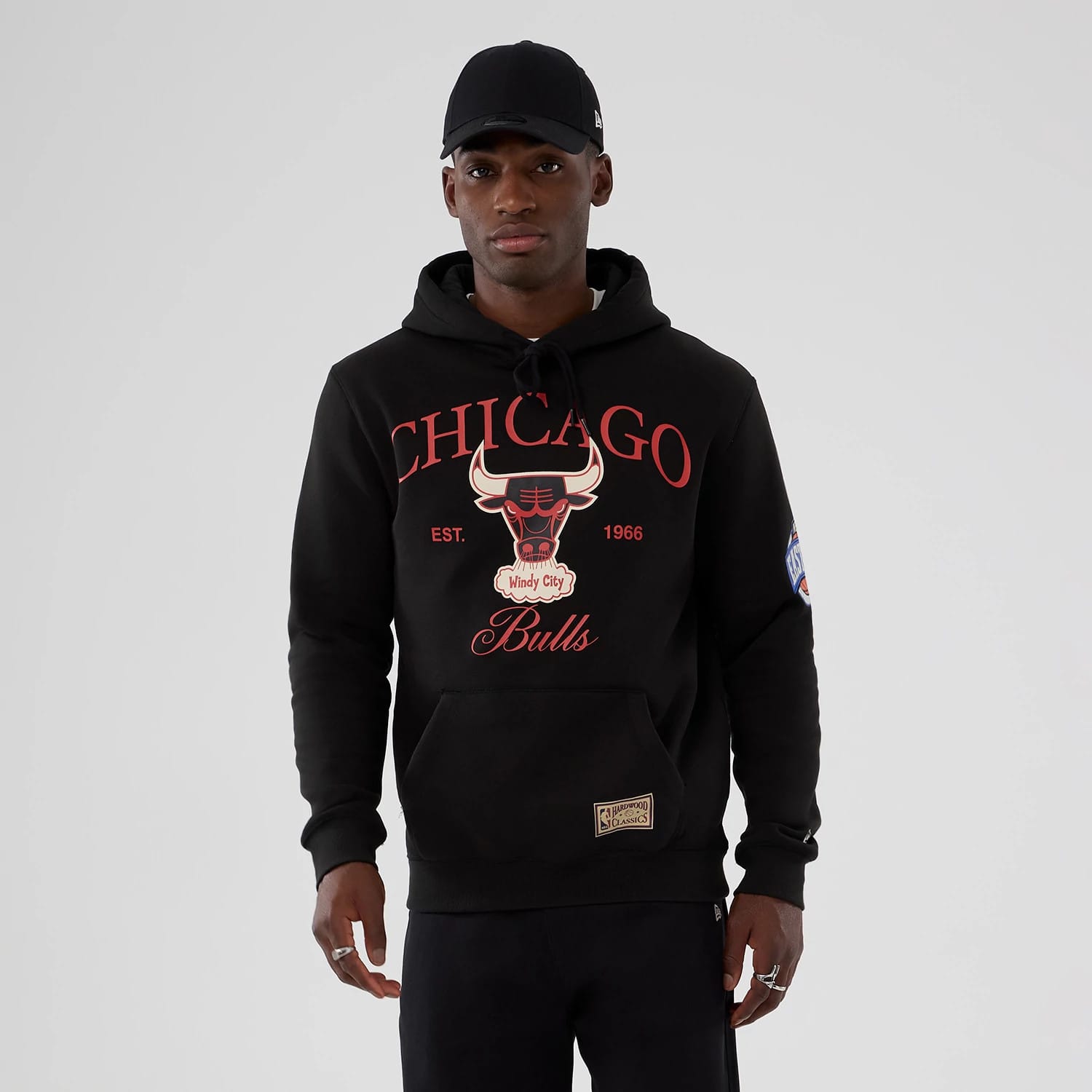 Chicago Bulls NBA Hardwood Classic Black Pullover Hoodie-kentox