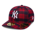 New York Yankees MLB Check Red Low Profile 59FIFTY Fitted Cap-kentox