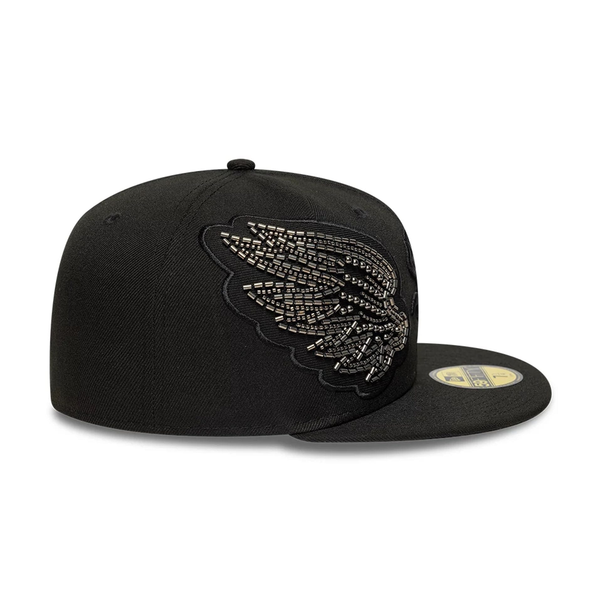 Chicago White Sox MLB Beaded Wings Black 59FIFTY Fitted Cap-kentox