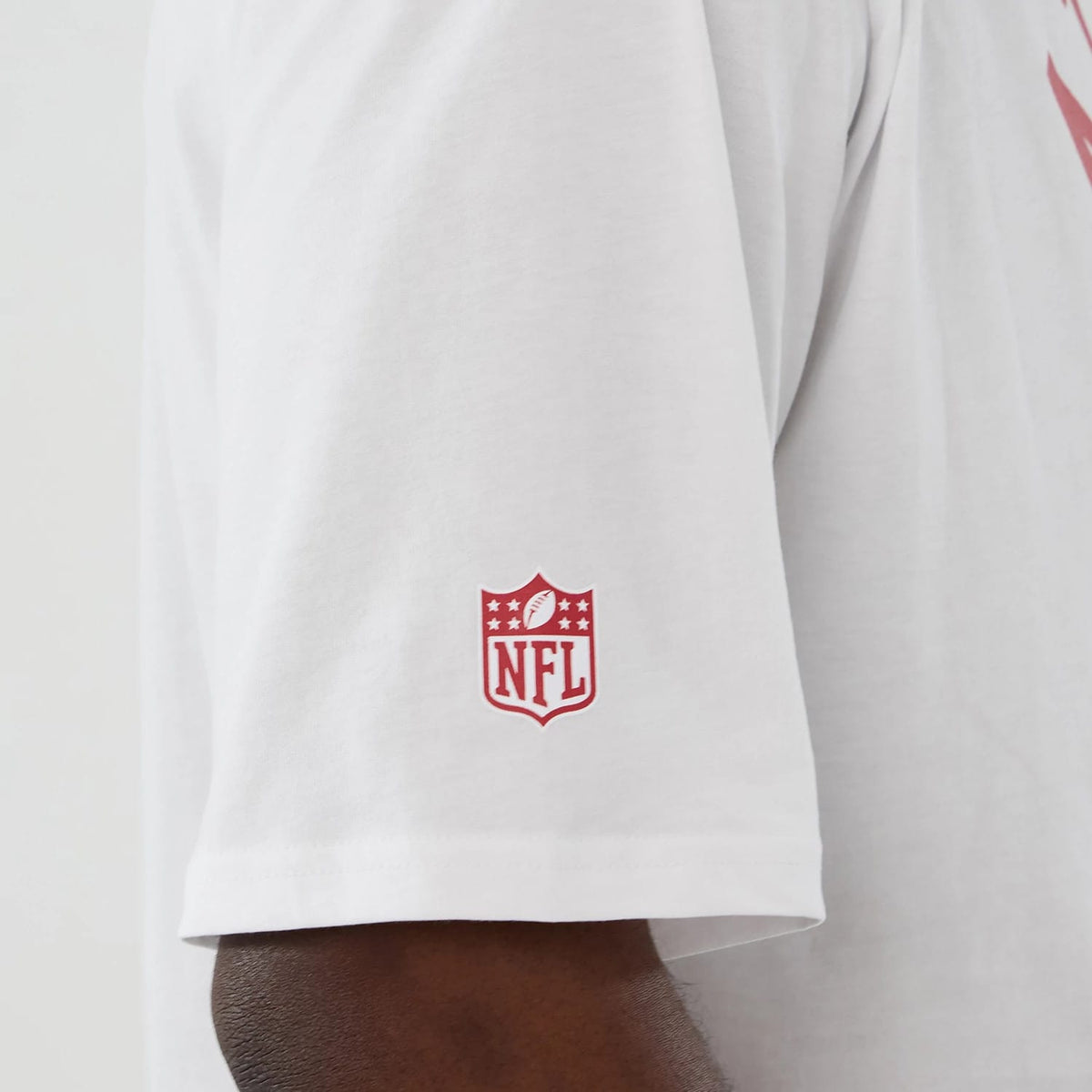 Atlanta Falcons NFL International Series Games 2025 White Oversized T-Shirt-kentox