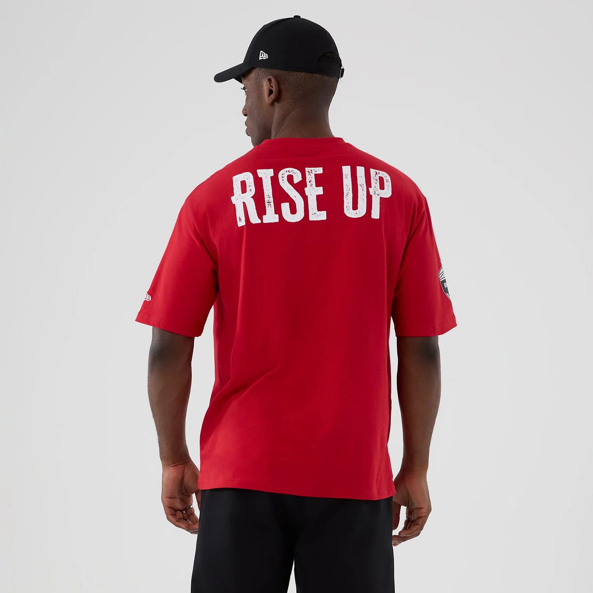 Atlanta Falcons NFL International Series Games 2025 Red Oversized T-Shirt-kentox