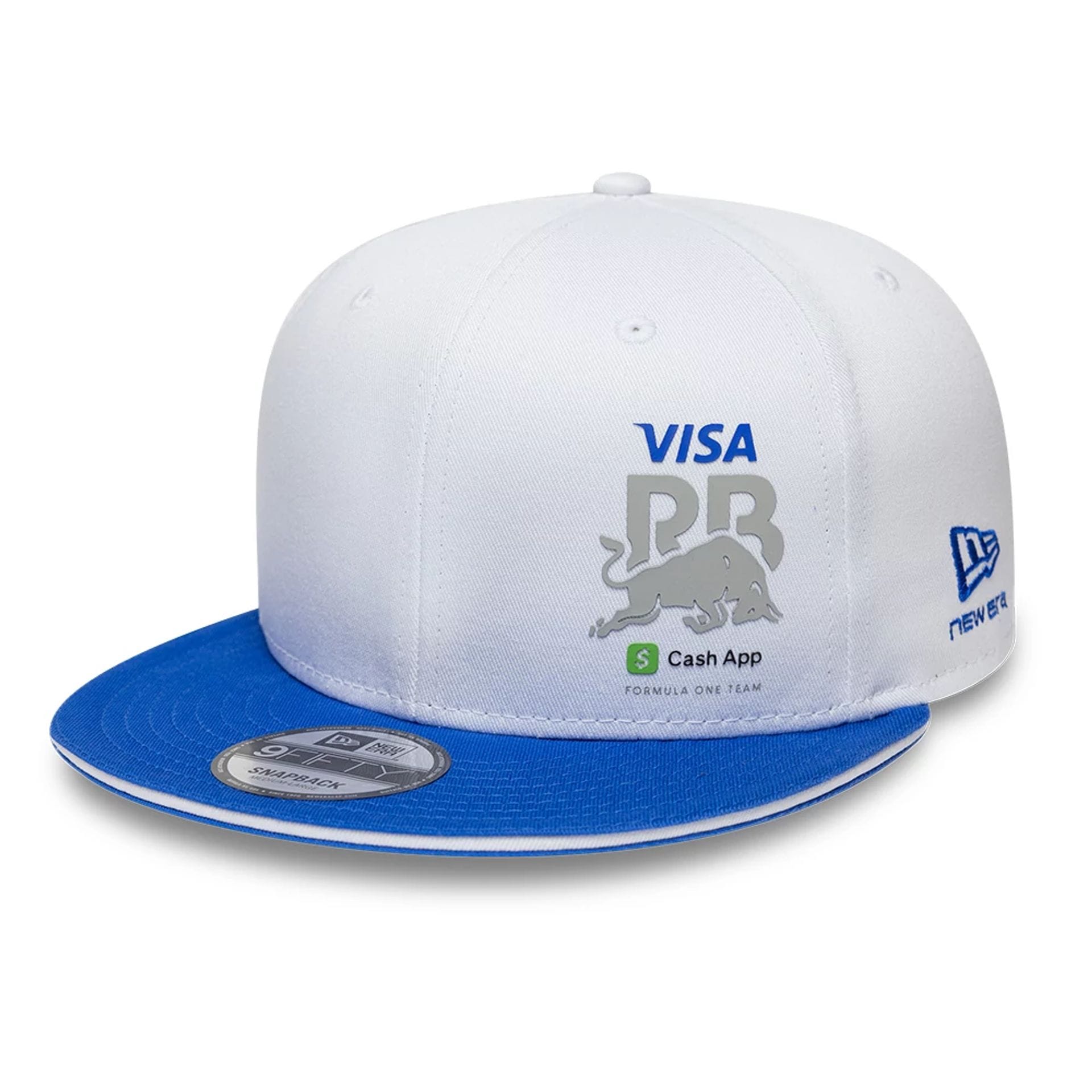 Visa Cash App Racing Bulls Essential White 9FIFTY Snapback Adjustable Cap-kentox
