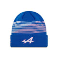 Alpine Racing Team Blue Cuff Knit Beanie Hat-kentox