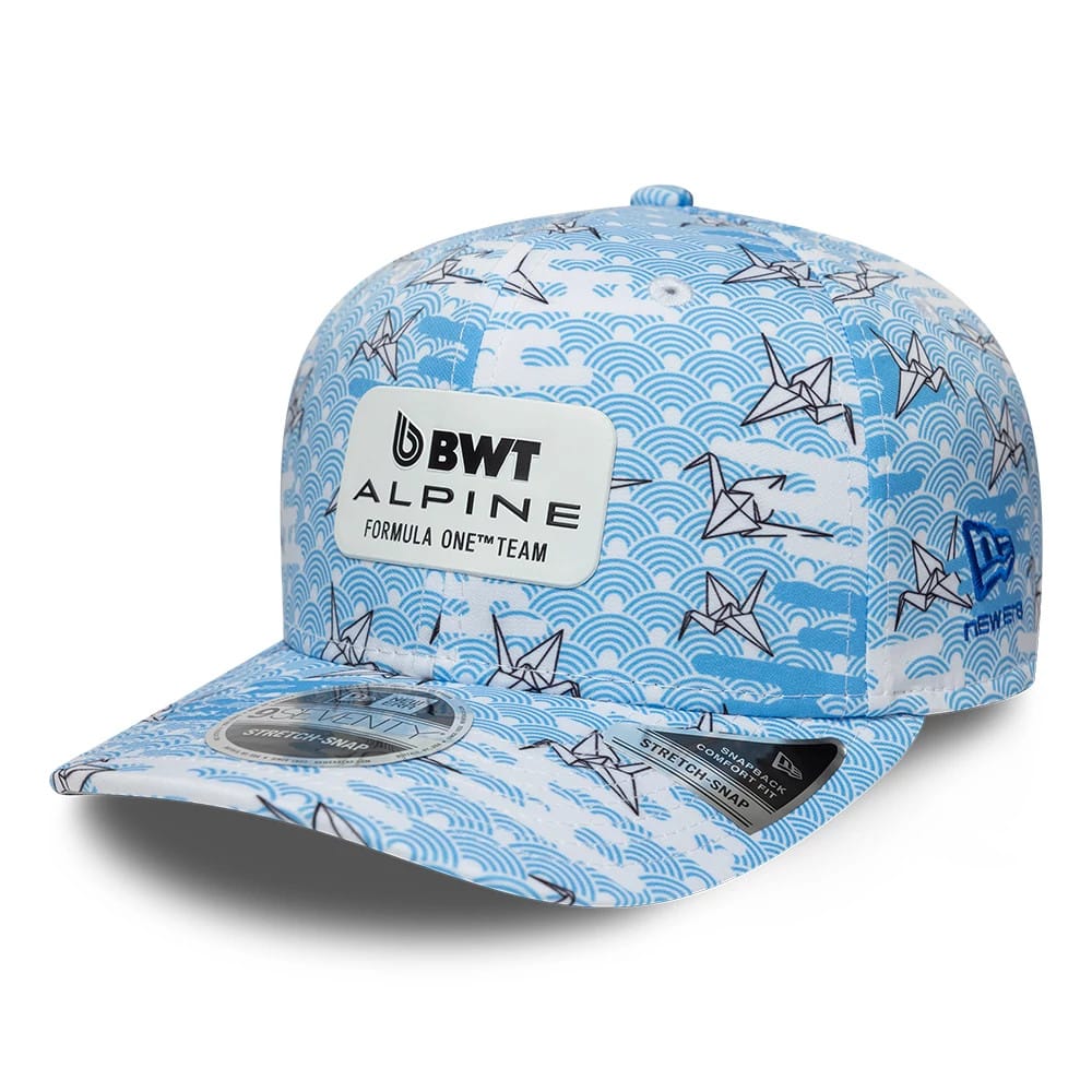 Alpine Racing Japan Race Special White 9SEVENTY Stretch Snap Adjustable Cap-kentox