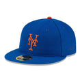 New York Mets FOG X MLB Blue Retro Crown 59FIFTY Fitted Cap-kentox