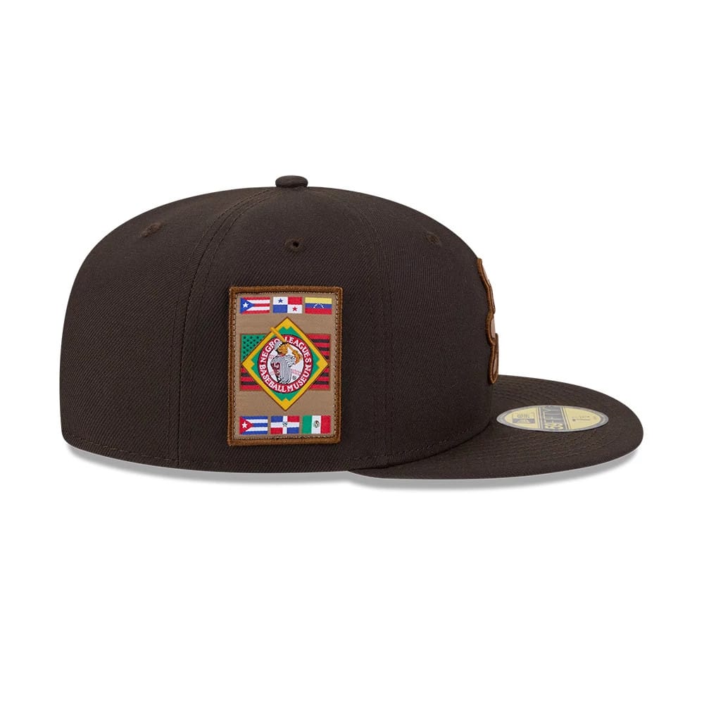 Atlanta Black Crackers MLB Negro League Dark Brown 59FIFTY Fitted Cap-kentox