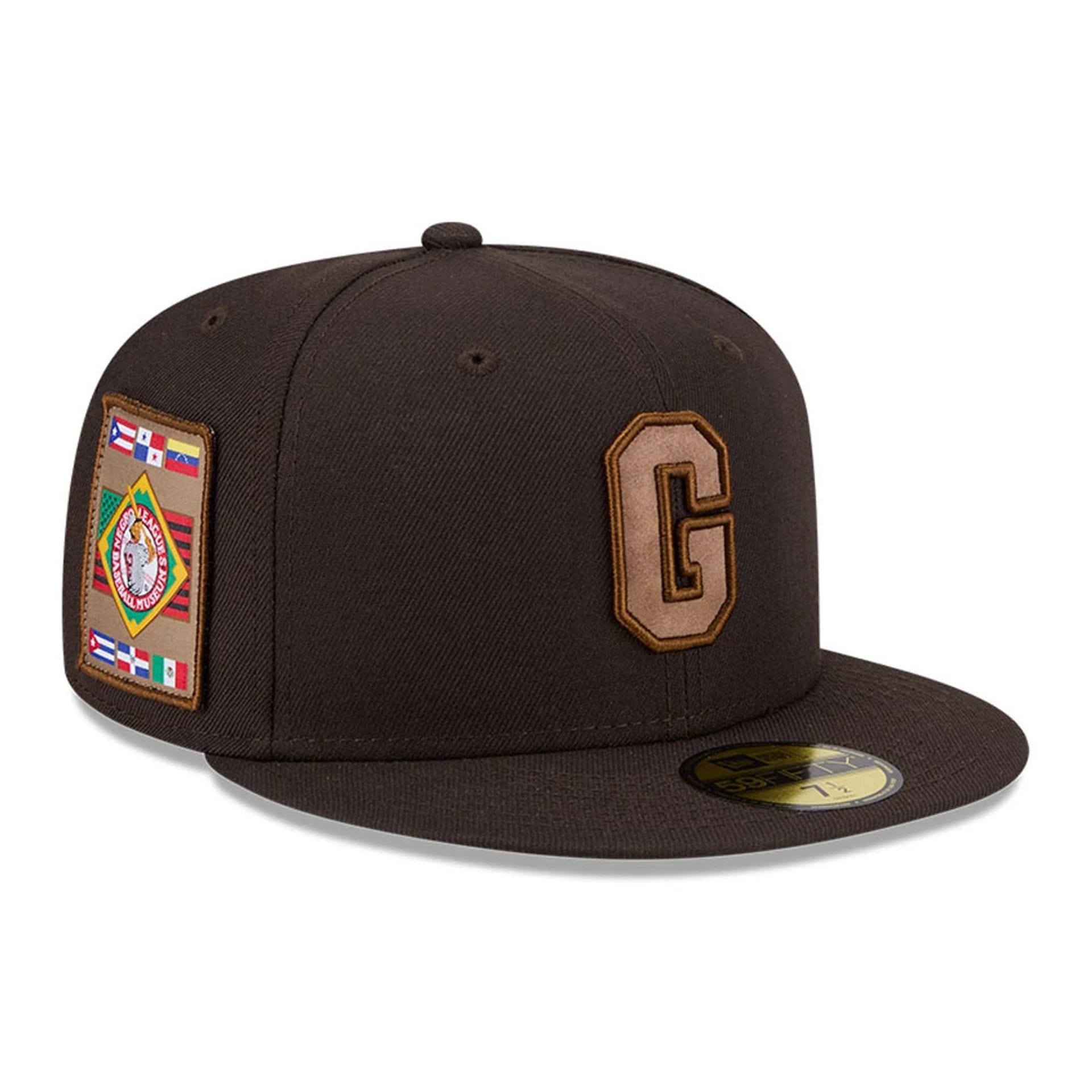 Homestead Grays MLB Negro League Dark Brown 59FIFTY Fitted Cap-kentox