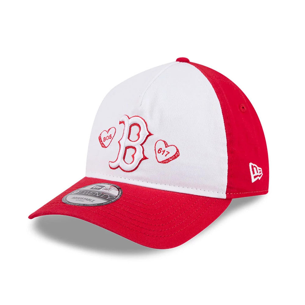 Boston Red Sox MLB Conversation Hearts Red 9TWENTY A-Frame Adjustable Cap-kentox