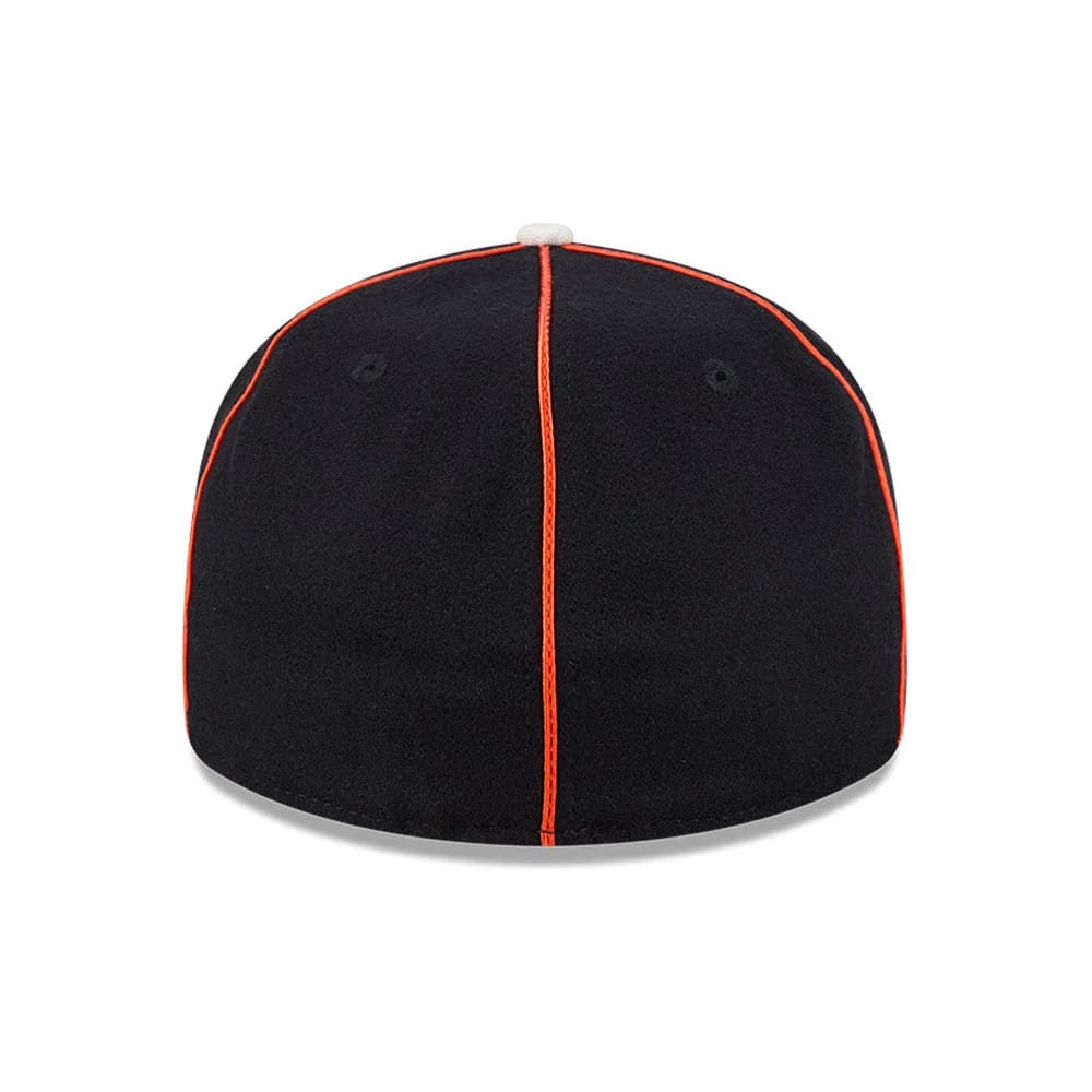 Anaheim Ducks NHL Felt Logo Black Retro Crown 59FIFTY Fitted Cap-kentox