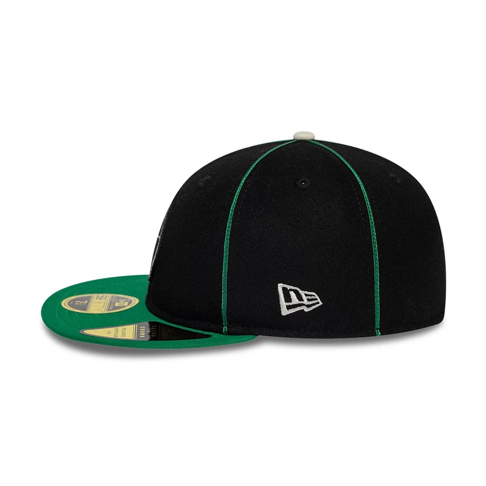Boston Celtics NBA Felt Logo Green Retro Crown 59FIFTY Fitted Cap-kentox
