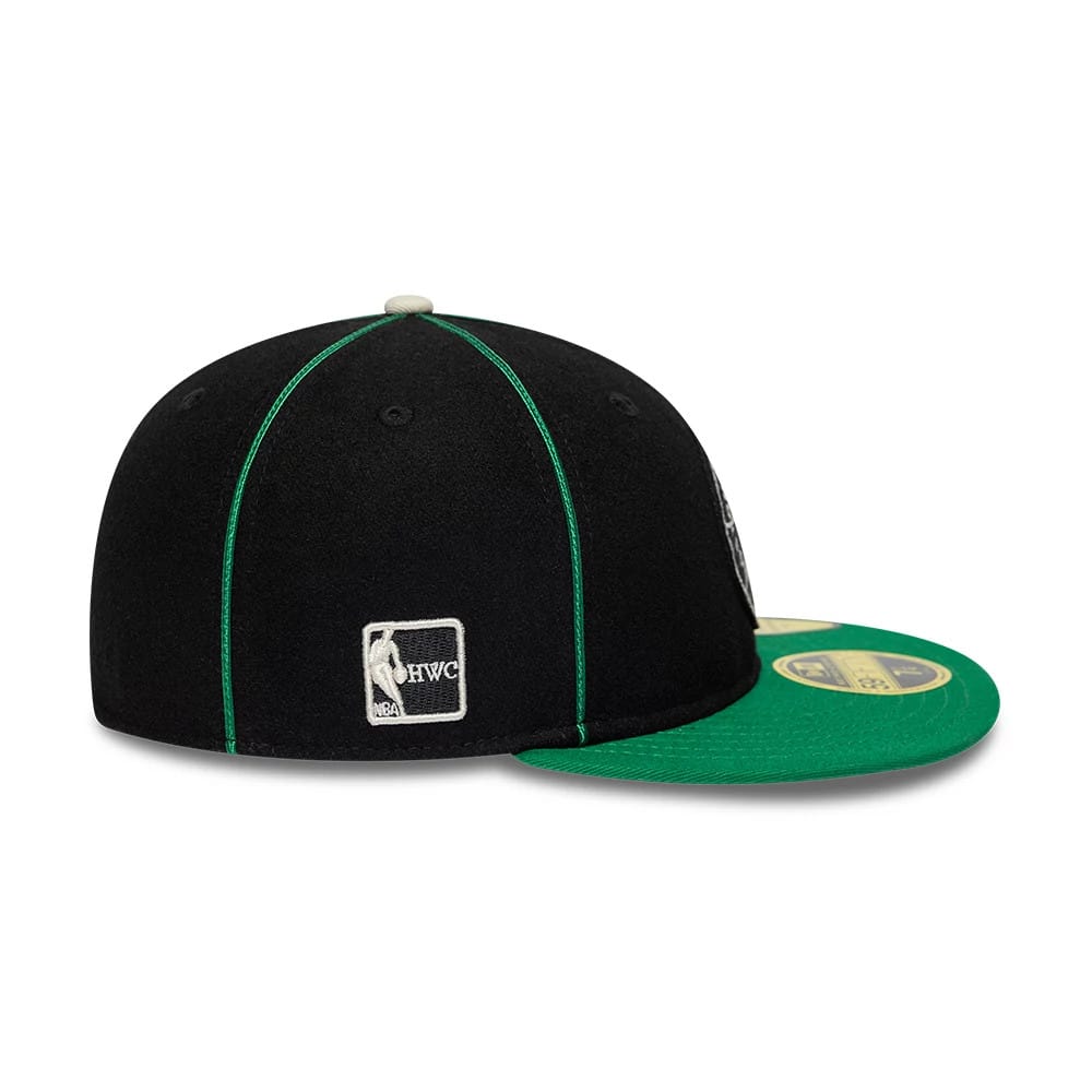 Boston Celtics NBA Felt Logo Green Retro Crown 59FIFTY Fitted Cap-kentox