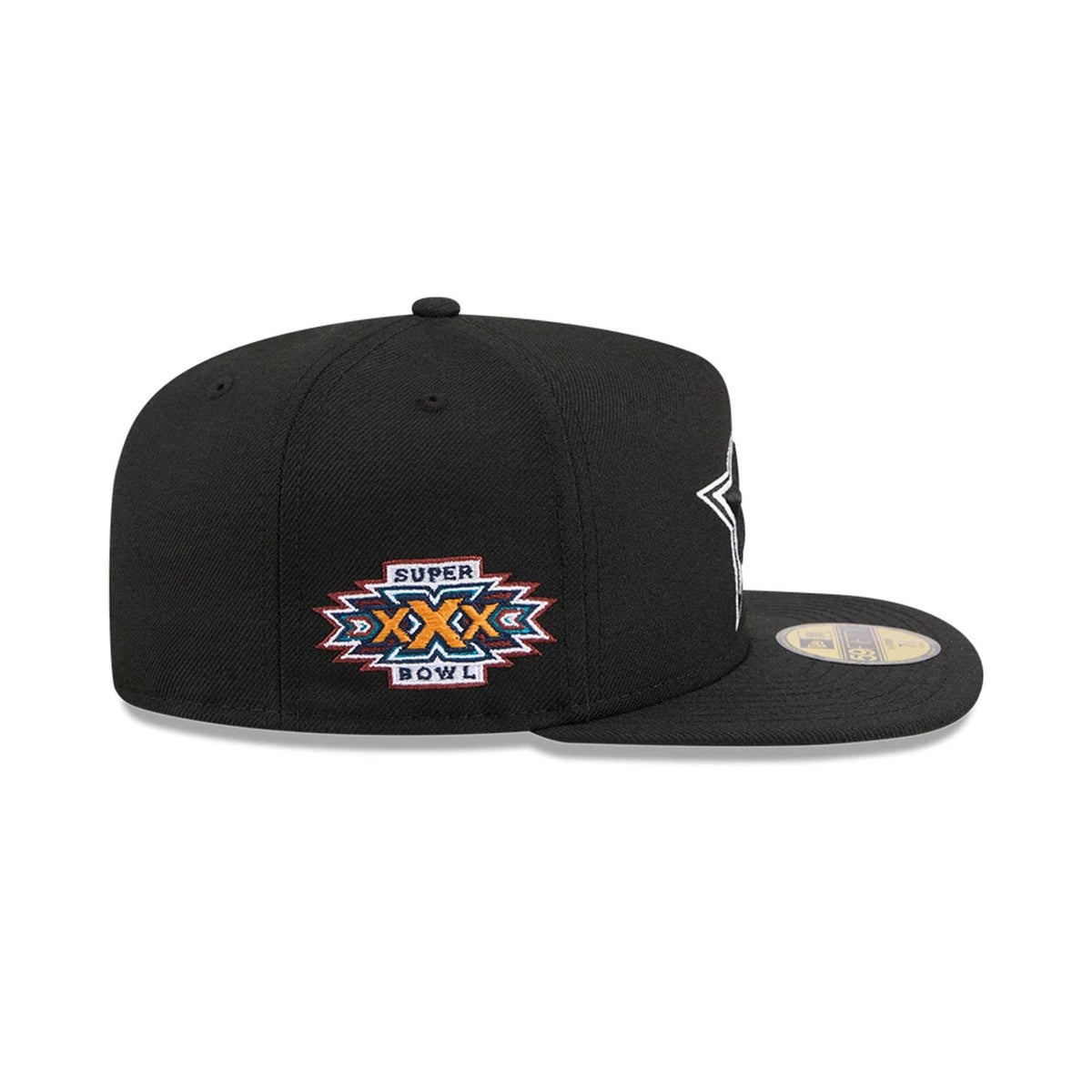 Dallas Cowboys NFL Chiseled Embroidery Black 59FIFTY A-Frame Fitted Cap-kentox