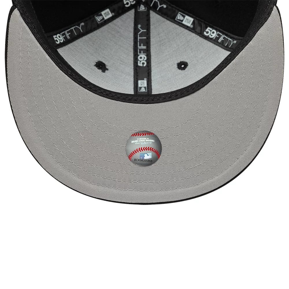 New York Yankees MLB Faux Pearl Black 59FIFTY Fitted Cap-kentox