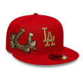 LA Dodgers MLB Horseshoe Red 59FIFTY Fitted Cap-kentox