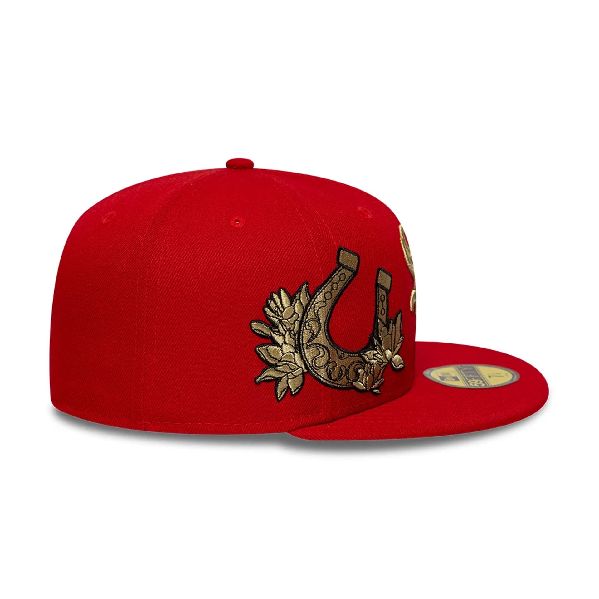 Chicago White Sox MLB Horseshoe Red 59FIFTY Fitted Cap-kentox