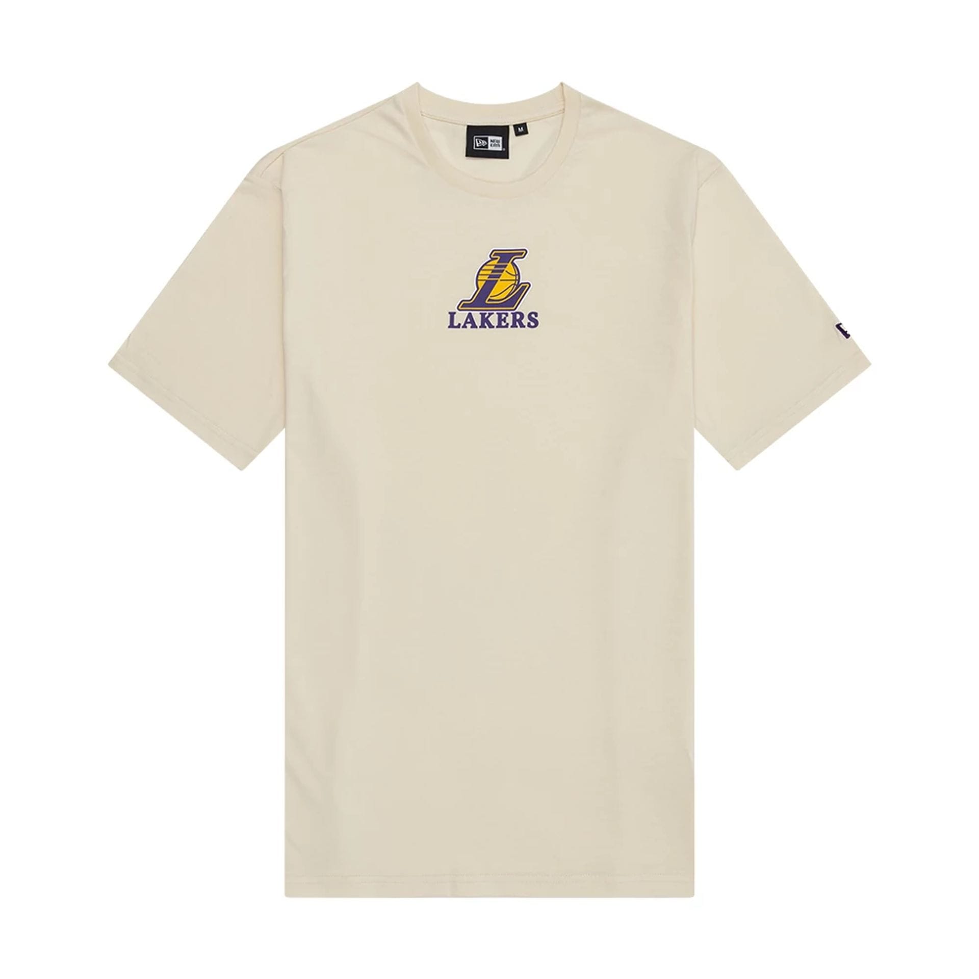 LA Lakers NBA Wordmark Light Beige T-Shirt-kentox