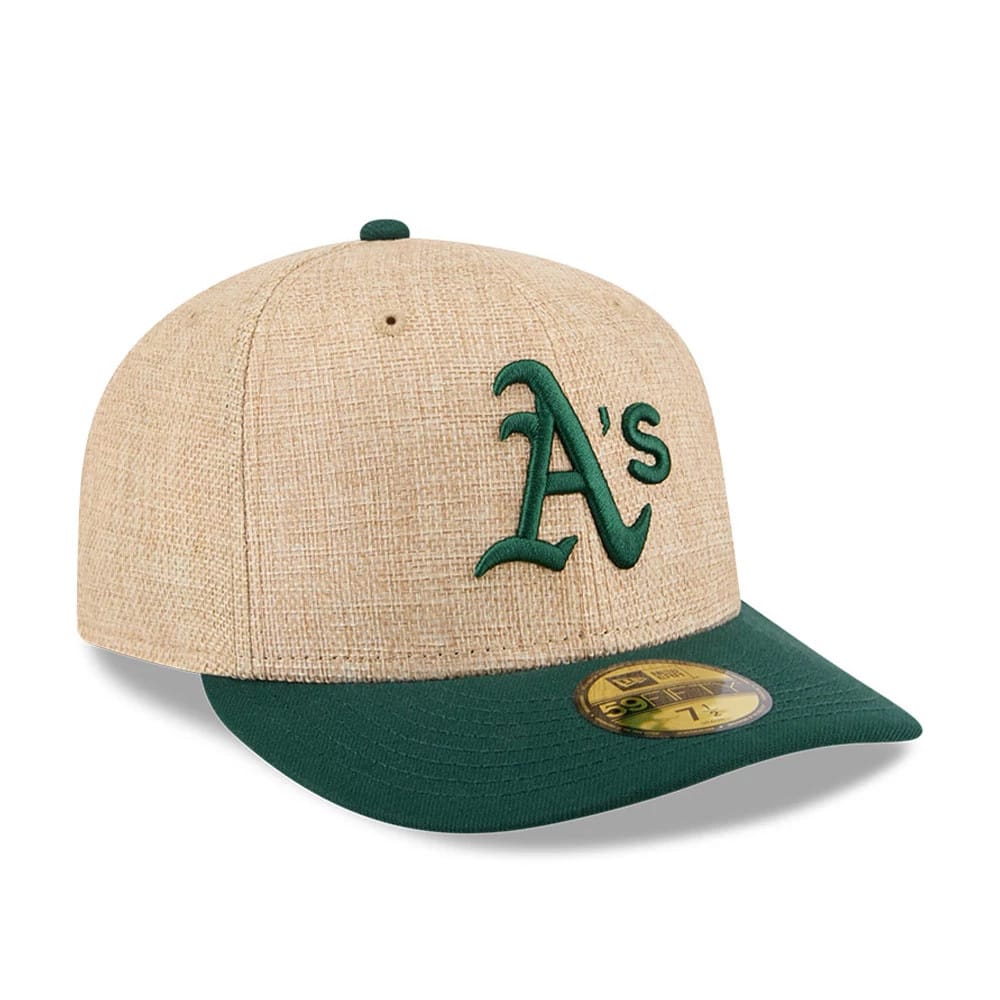 Athletics MLB Twine Beige 59FIFTY Fitted Cap-kentox