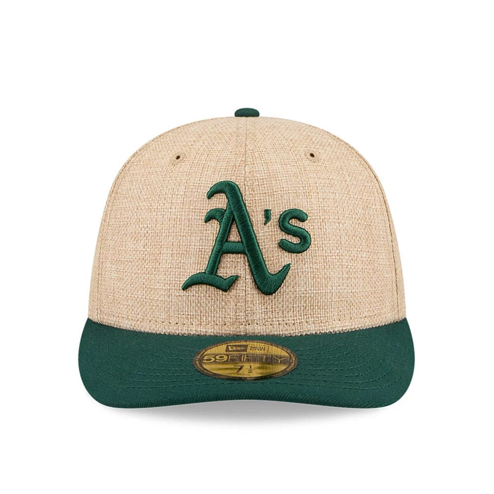Athletics MLB Twine Beige 59FIFTY Fitted Cap-kentox