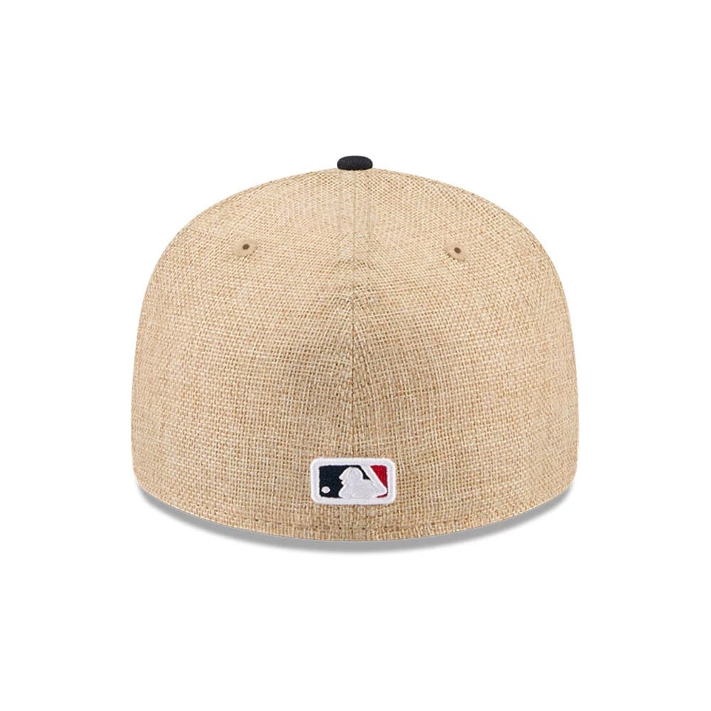 Atlanta Braves MLB Twine Beige 59FIFTY Fitted Cap-kentox