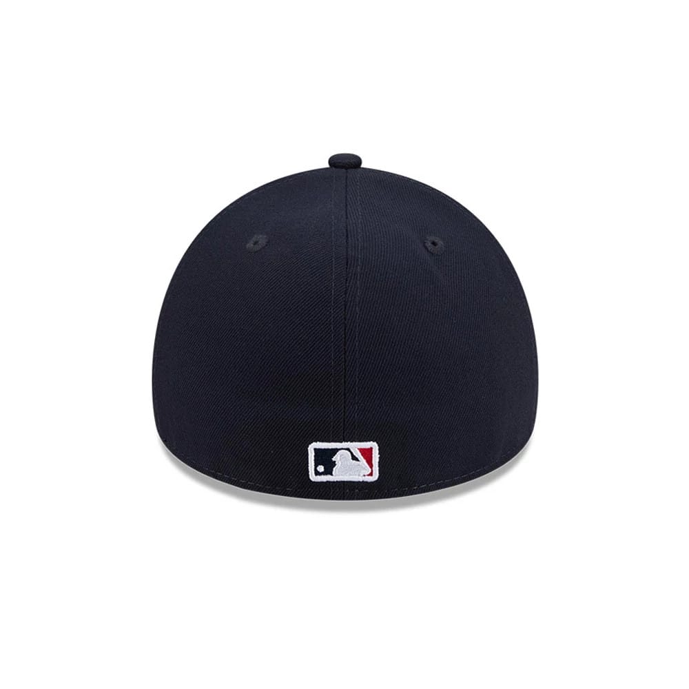 Atlanta Braves MLB Team Side Navy 59FORTY A-Frame Fitted Cap-kentox