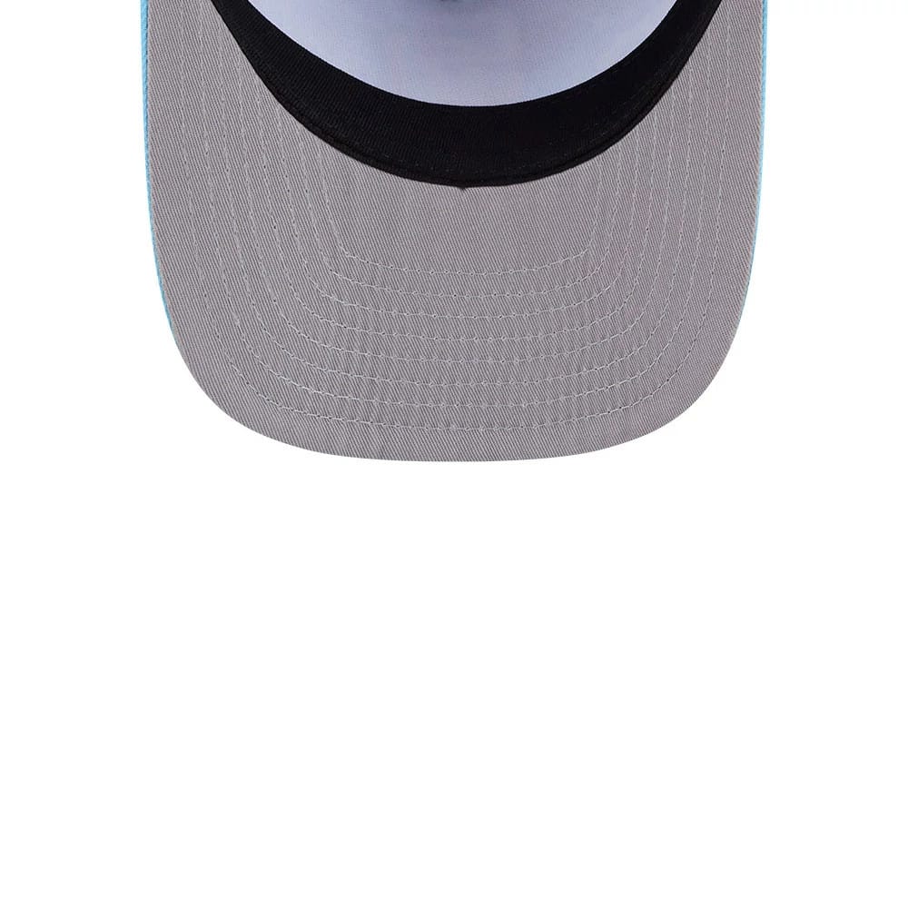 Padres MLB Deep Water Pastel Blue 9FIFTY A-Frame Snapback Adjustable Cap-kentox