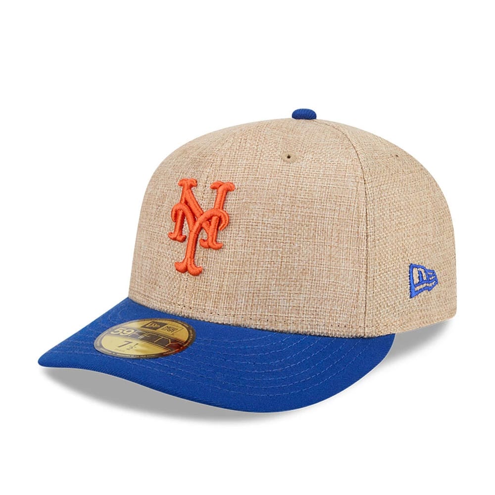 New York Mets MLB Twine Blue 59FIFTY Fitted Cap-kentox