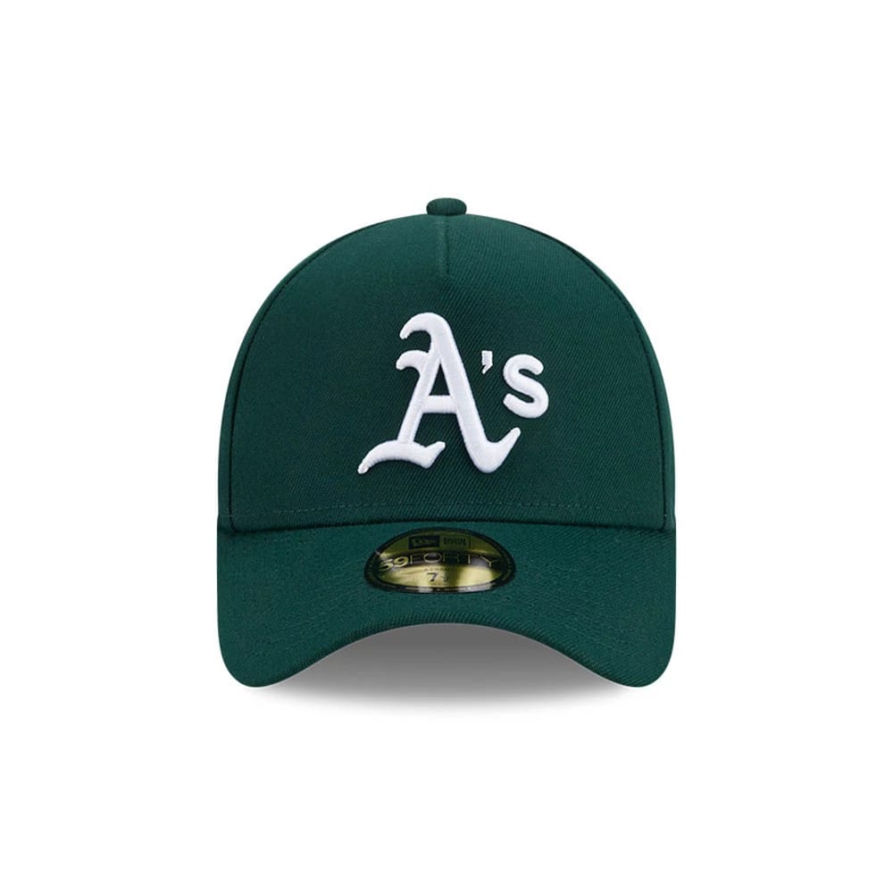 Athletics MLB Team Side Green 59FORTY A-Frame Fitted Cap-kentox