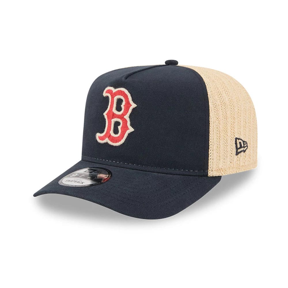 Red Sox MLB Grained Navy 9FIFTY A-Frame Snapback Adjustable Cap-kentox