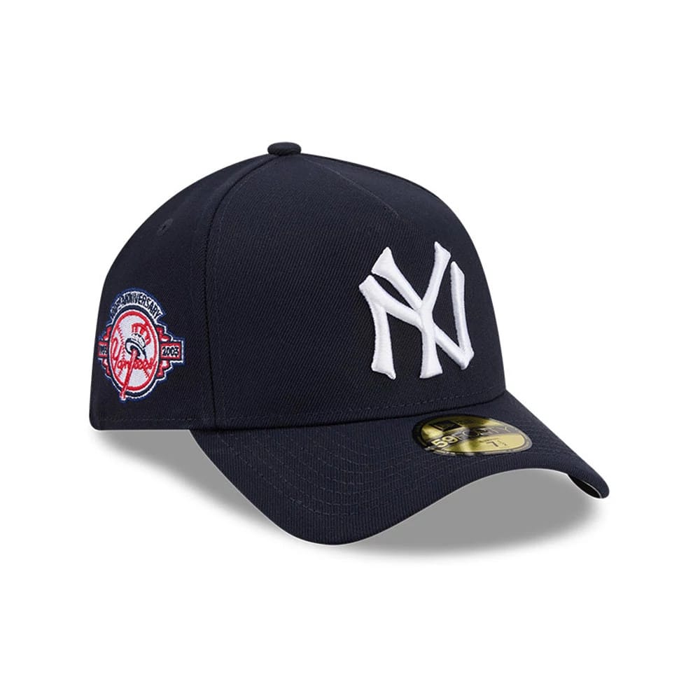 New York Yankees MLB Team Side Navy 59FORTY A-Frame Fitted Cap-kentox