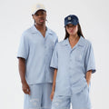 New York Yankees MLB Graphic Revere Pastel Blue Short Sleeve Shirt-kentox