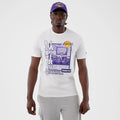 LA Lakers NBA Graphic White T-Shirt-kentox
